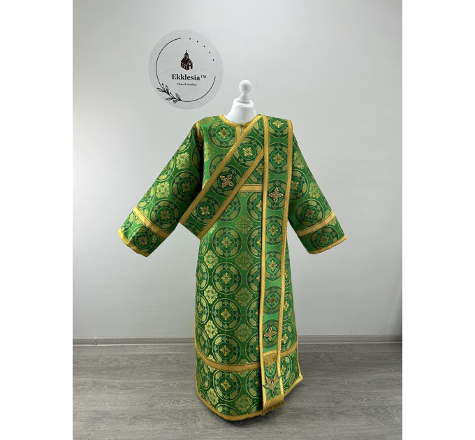 Vestment for protodeacon - Sticah and orar in brocade with angels