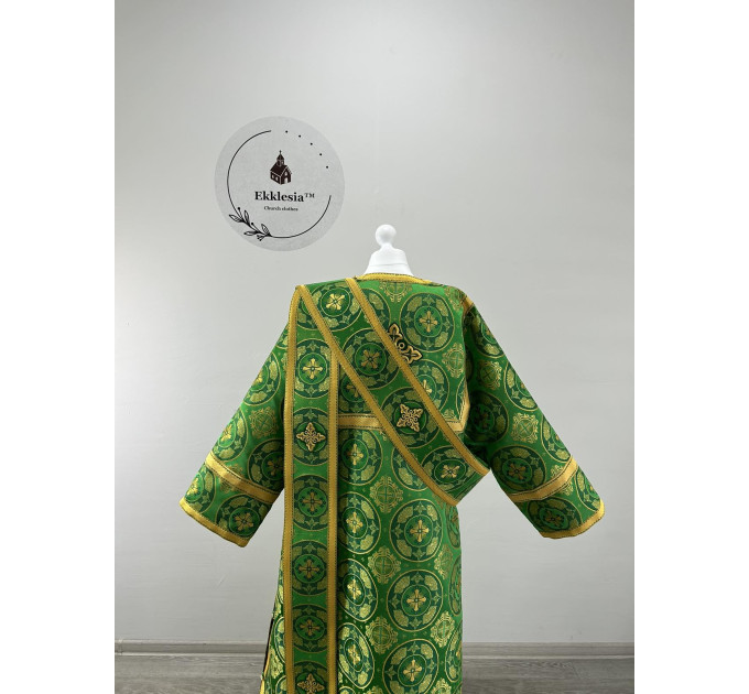 Vestment for protodeacon - Sticah and orar in brocade with angels