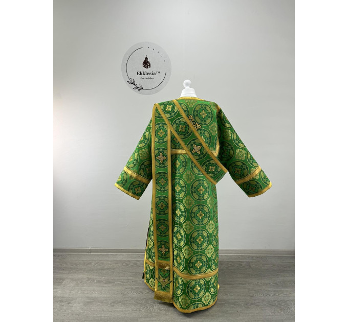 Vestment for protodeacon - Sticah and orar in brocade with angels