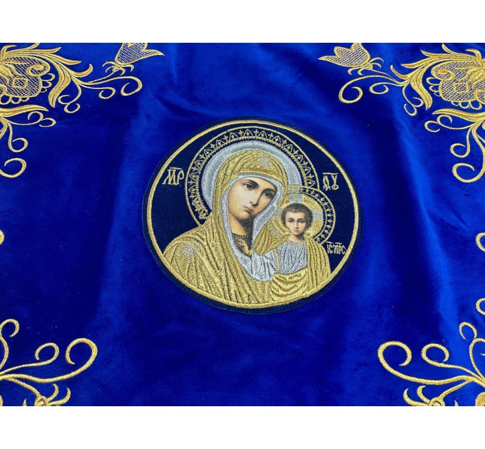 Embroidered Orthodox Chalice Covers - Aer and chalice veil set - Gift idea