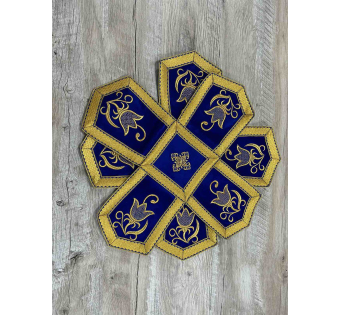 Embroidered Orthodox Chalice Covers - Aer and chalice veil set - Gift idea
