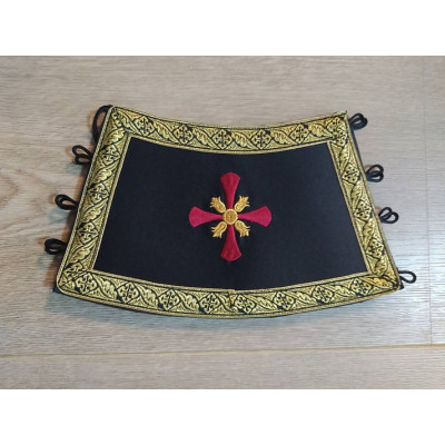 Embroidered Stole and cuffs in satin - Communion set - Priest's set - Orthodox set