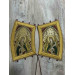 Priest's cuffs in metallic angels brocade