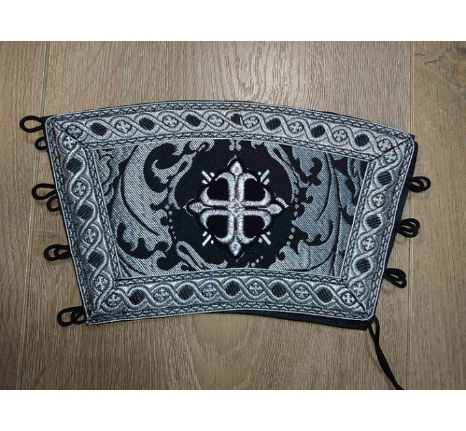 Elegant stole and cuffs in brocade - Priest's communion set - Orthodox clothes
