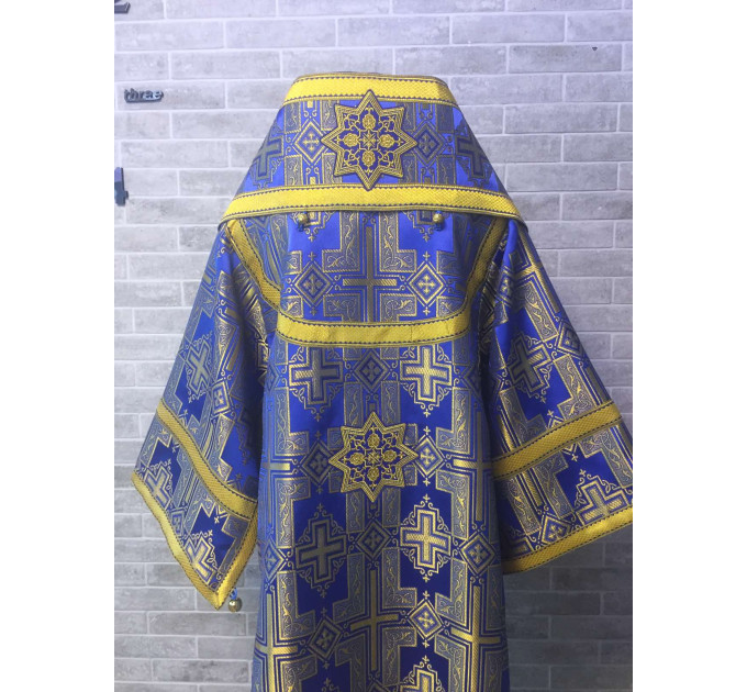 Blue Bishop's Vestments - Vestments for Bishop - Archbishop vestments