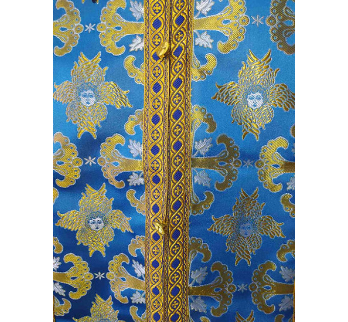 Orthodox stole and cuffs in brocade - Priest's communion set - Gift idea