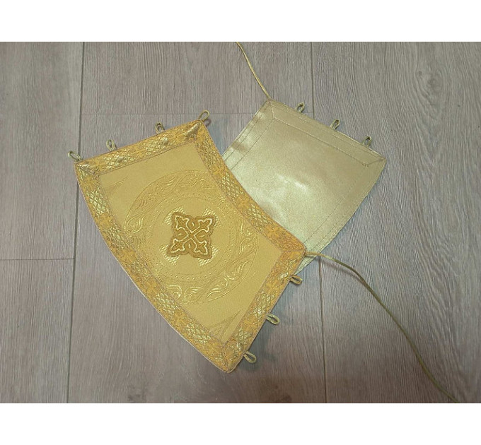 Stole and cuffs in brocade - Priest's communion set - Orthodox priest's cloth