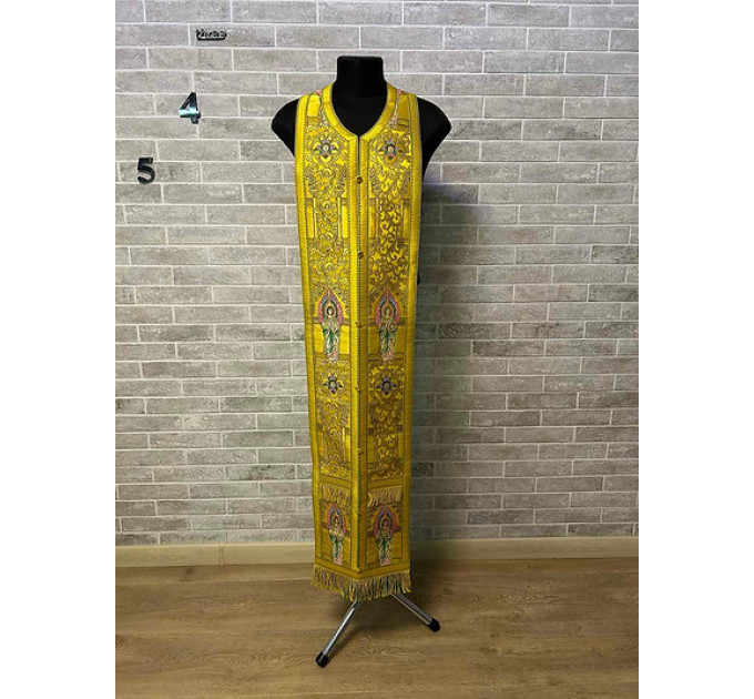 Communion set in Greek brocade - Stole and cuffs in Greek brocade - Priest's set