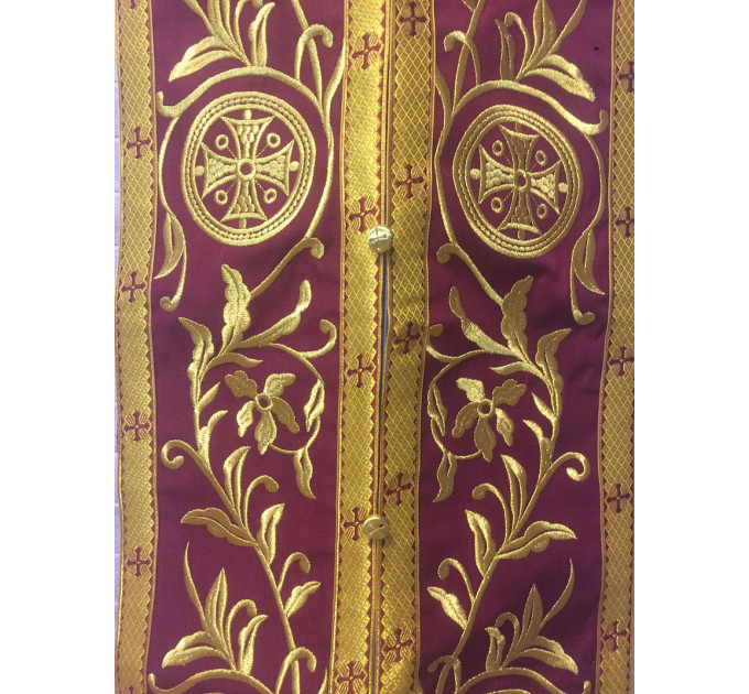Embroidered communion set: stole and cuffs - Priest's set in all colors