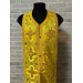 Orthodox stole and cuffs in Greek brocade - Yellow communion set for priests