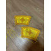 Orthodox stole and cuffs in Greek brocade - Yellow communion set for priests