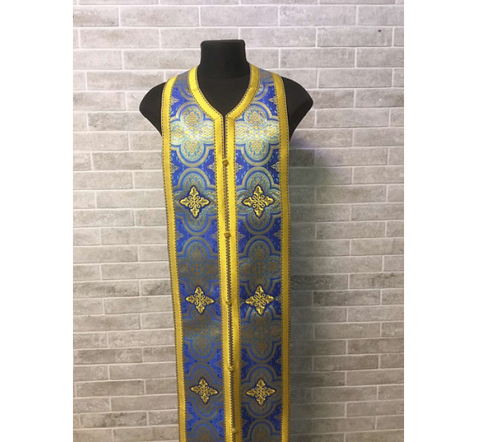 Greek brocade priest set of stole and cuffs - Communion set - Orthodox set
