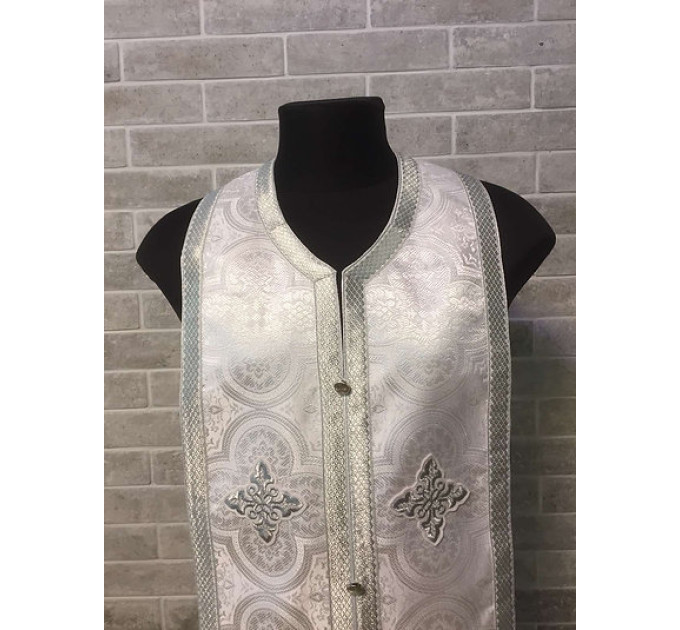 Greek brocade priest set of stole and cuffs - Communion set - Orthodox set