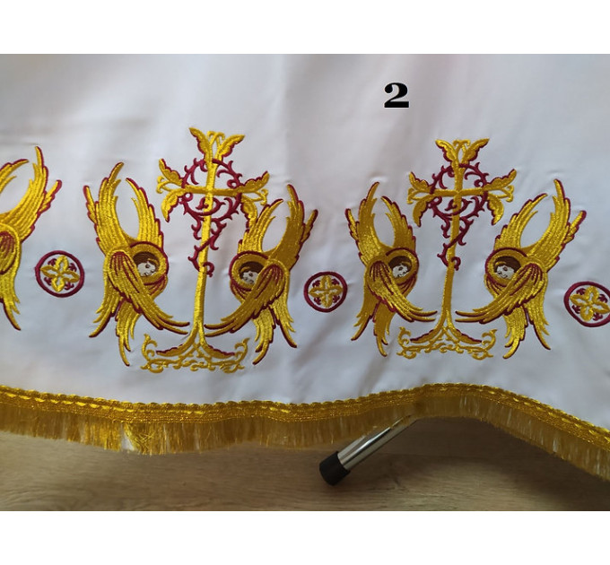 Bishop's Podsakkosnik - White Stikhar - Podsaccosnik - Priest's Podriznik priest