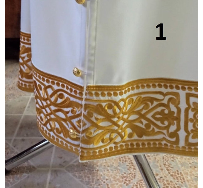 Bishop's Podsakkosnik - White Stikhar - Podsaccosnik - Priest's Podriznik priest