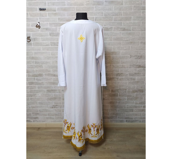 Bishop's Podsakkosnik - White Stikhar - Podsaccosnik - Priest's Podriznik priest