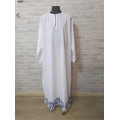 Embroidered pydryznik with a blue floral print - Stichar - Priest podriznik