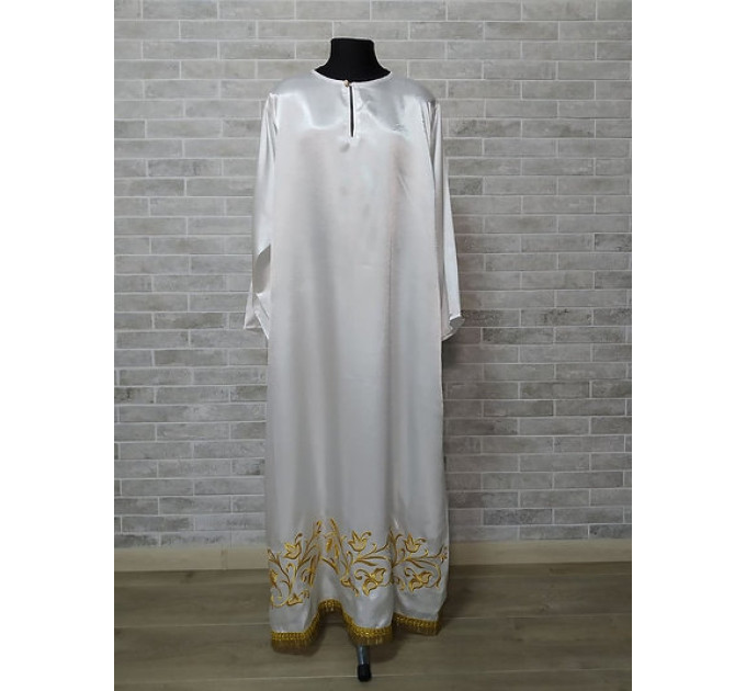 Embroidered pydryznik with a floral print - Stichar - podriznik - Priest stikhar