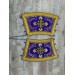 Orthodox stole and cuffs in Greek brocade - Yellow communion set for priests