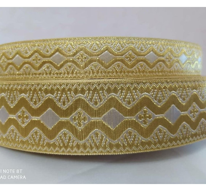 Openwork Church galoon 2.5 cm (1") 4 cm (1.5") - Church galoon - Liturgical Galloon trim - ribbon