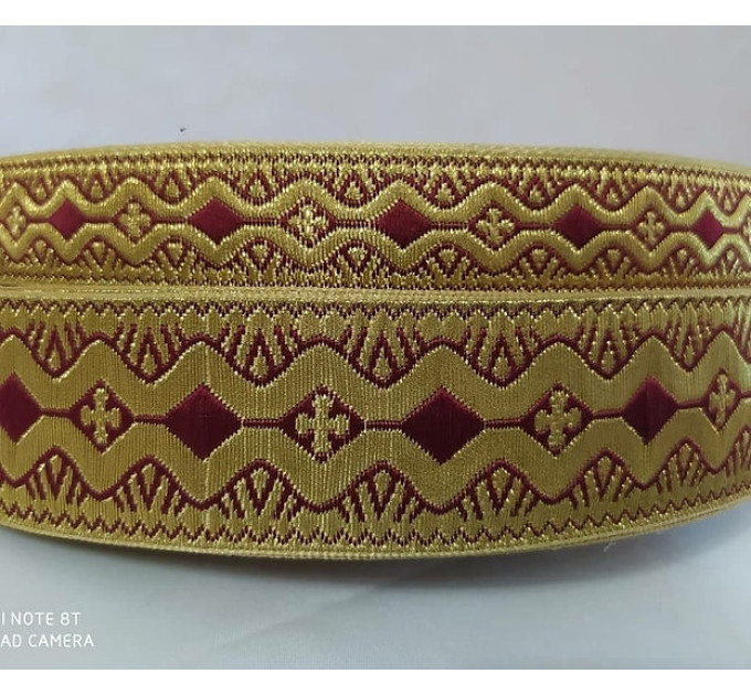 Openwork Church galoon 2.5 cm (1") 4 cm (1.5") - Church galoon - Liturgical Galloon trim - ribbon