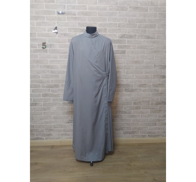 Romanian style Orthodox cassock on buttons - Cassock for a priest - Religious cloth - Clergy robe - Undercassock