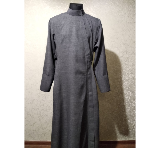 Slavic style Orthodox cassock - Cassock for a priest - Religious cloth - Clergy robe - Undercassock