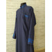 Dark Blue Embroidered Orthodox cassock - St. Petersburg style cassock in linen-gabardine - Cassock - Inner cassock - Undercassock