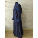 Dark Blue Embroidered Orthodox cassock - St. Petersburg style cassock in linen-gabardine - Cassock - Inner cassock - Undercassock
