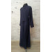 Greek style cassock without decorative embroidery - Orthodox cassock in dark blue - Inner cassock - Orthodox cassock