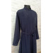 Greek style cassock without decorative embroidery - Orthodox cassock in dark blue - Inner cassock - Orthodox cassock