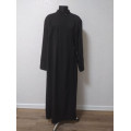 Winter cassock made of half-wool - Black cassock in half-wool - Warm orthodox ondercassock - Winter innercassock