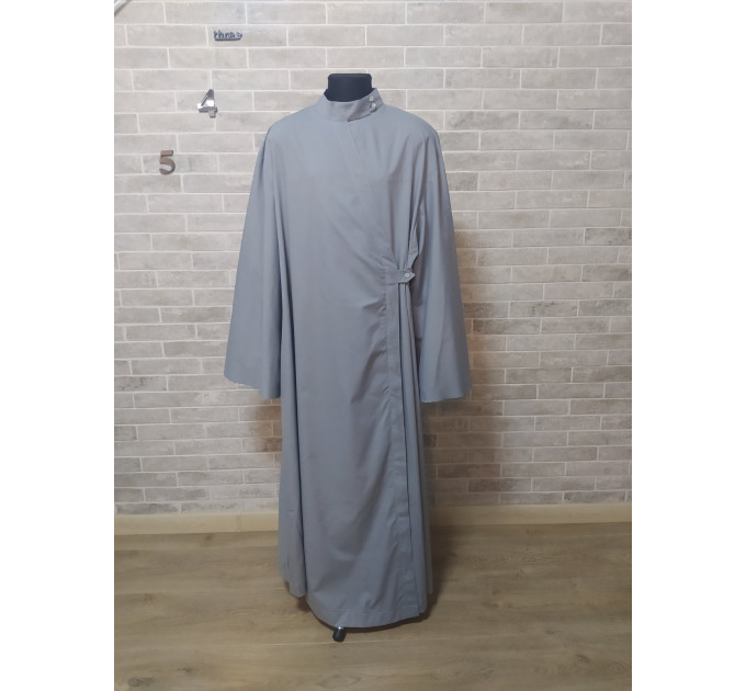 Romanian style Orthodox cassock on buttons - Cassock for a priest - Religious cloth - Clergy robe - Undercassock
