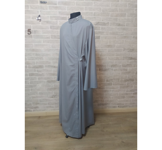 Romanian style Orthodox cassock on buttons - Cassock for a priest - Religious cloth - Clergy robe - Undercassock