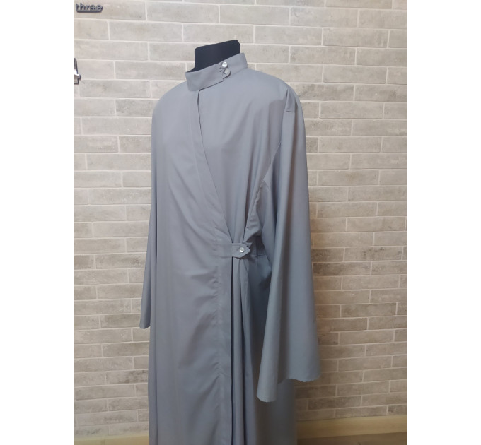 Romanian style Orthodox cassock on buttons - Cassock for a priest - Religious cloth - Clergy robe - Undercassock