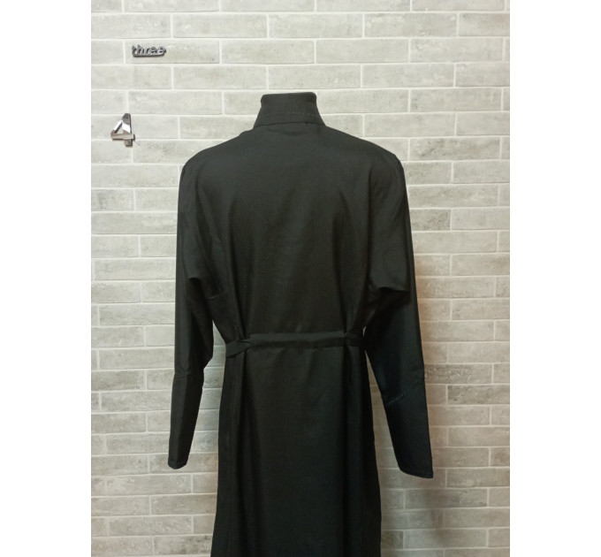 Bulgarian style Orthodox cassock on buttons - Cassock for a priest - Religious cloth - Clergy robe - Undercassock