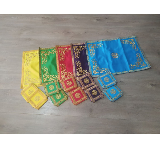Elegant Embroidered Chalice Covers 