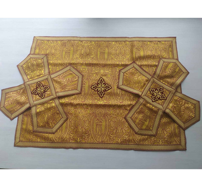 Orthodox Chalice Covers on angels brocade
