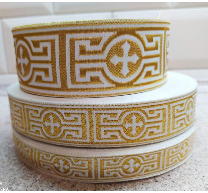 Greek Church galloon 2cm (0,79") 3 cm (1,18") 5 cm (2") - Church galloon - Liturgical Galloon trim - ribbon