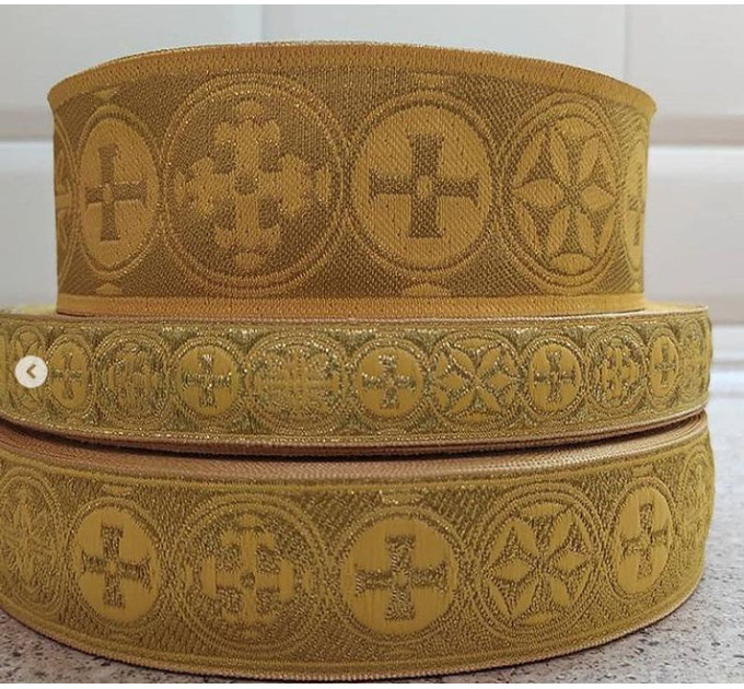 Athos Church galoon 2.5cm (0,98") 3.8 cm (1,49") 5 cm (2") - Church galoon trim