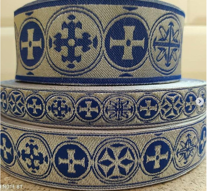 Athos Church galoon 2.5cm (0,98") 3.8 cm (1,49") 5 cm (2") - Church galoon trim