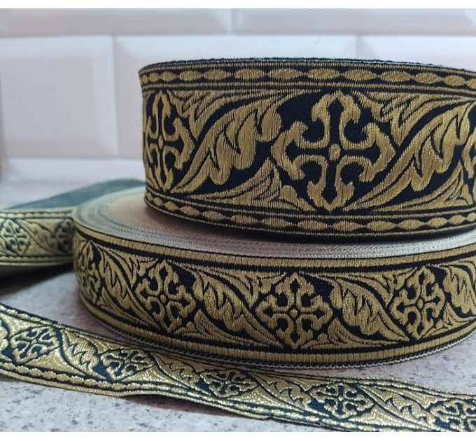Leaf Church galoon 2.5cm (1") 3.8 cm (1.5") 5 cm (2") - Church galoon - Liturgical Galloon trim - ribbon