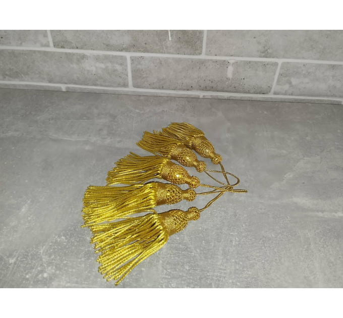Gold Bullion Tassels for church Vestments - Decoration - Metal 11 см 4,5 inches
