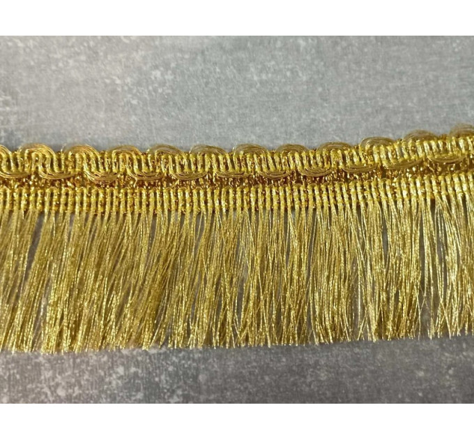 Gold Fringe 2" (5 cm) - Fringe with tassels - Decorative church fringe
