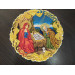 Icon of the Nativity - Liturgical embroidered vestment appliques - Round icon