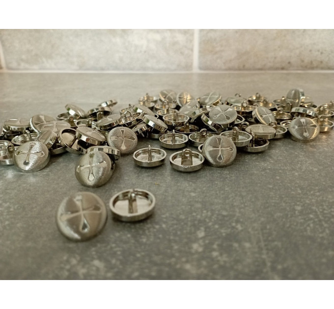 Metal buttons - Gold buttons - Silver buttons - 2cm buttons for liturgical cloth
