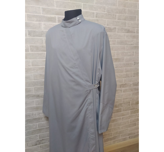 Slavic style Orthodox cassock in Gray cotton - Slavic for a priest - Religious cloth - Clergy robe - Undercassock