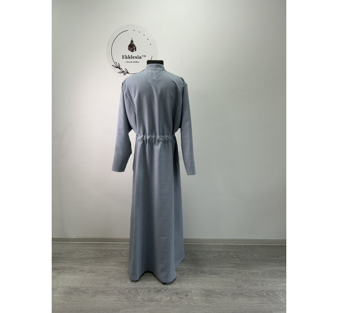 Embroidered Orthodox cassock - Inner cassock - Cassock for a priest- Church garment - Religious cloth - Orthodox cassock