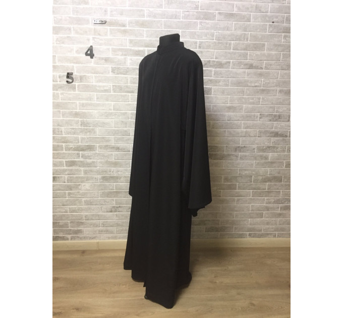 Greek style Outer cassock with minimalist embroidery - Orthodox Greek Riassa - Priest's external cassock - Rhason - Exorhason