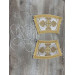 Priest's stole and cuffs - Communion set in brocade - Orthodox priest set